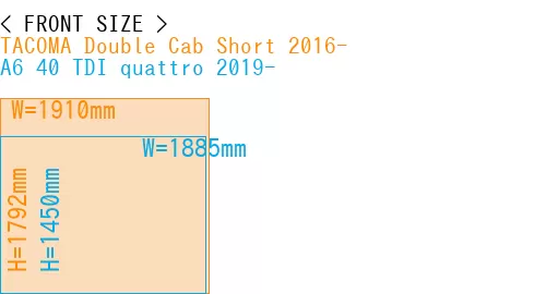 #TACOMA Double Cab Short 2016- + A6 40 TDI quattro 2019-